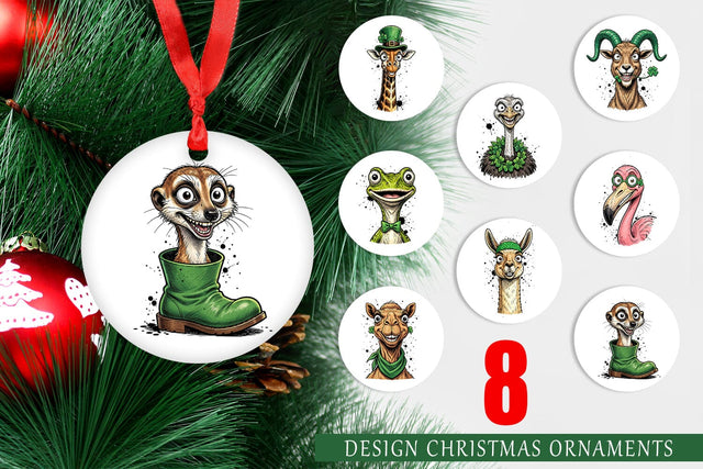 Ornament St Paddys Animal Charms Sublimation artnoy 
