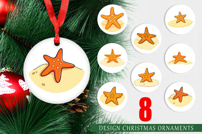 Ornament Starfish Sublimation artnoy 