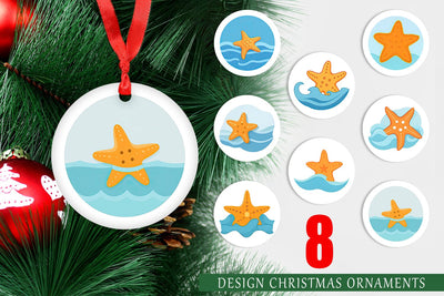 Ornament Starfish Sublimation artnoy 