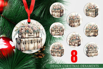 Ornament Steamer Trunk Sublimation artnoy 