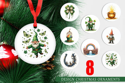 Ornament Subconscious Shamrock Dreamy Surrealist St. Paddy's Sublimation artnoy 