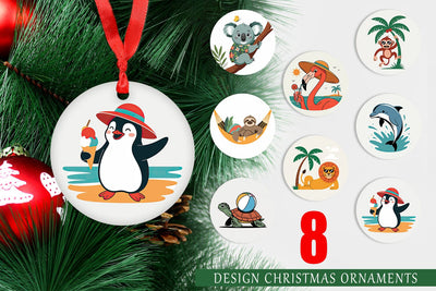 Ornament Summer Day Animal Sublimation artnoy 