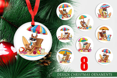 Ornament Summer Squirrel Sublimation artnoy 
