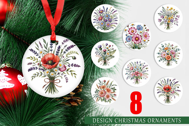 Ornament Summer Wildflower Sublimation artnoy 