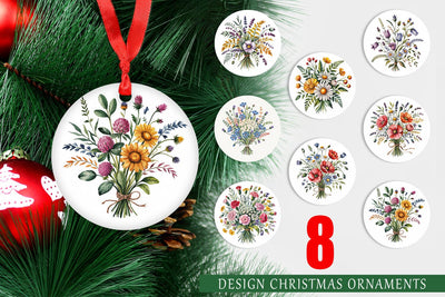 Ornament Summer Wildflower Sublimation artnoy 