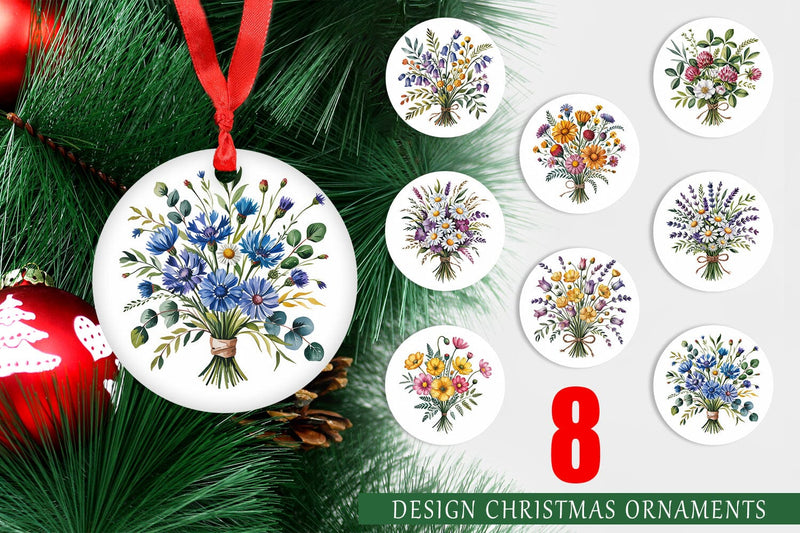 Ornament Summer Wildflower Sublimation artnoy 