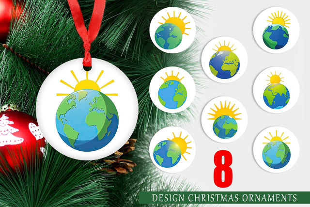Ornament Sun and Earth Sublimation artnoy 