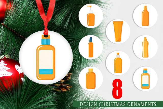 Ornament Sunblock Bottle Sublimation artnoy 