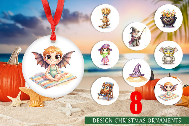 Ornament Sunburn Sorcery Summerween Sublimation artnoy 