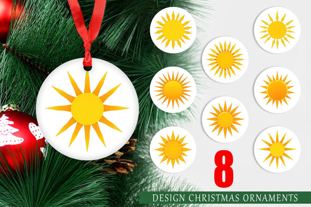Ornament Sunburst Sublimation artnoy 