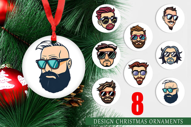 Ornament Sunglasses Sublimation artnoy 