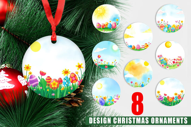 Ornament Sunny Sky with Easter Sublimation artnoy 