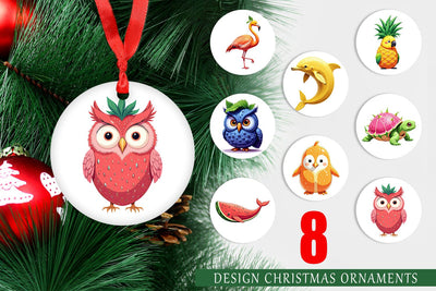 Ornament Surreal Fruit Animals Sublimation artnoy 