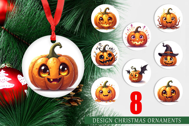 Ornament Surreal Pumpkins Sublimation artnoy 