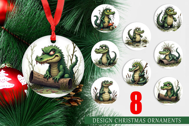 Ornament Swamp Gator Sublimation artnoy 