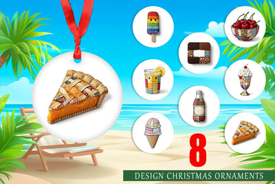 Ornament Sweet Chilled Summer Stitches Sublimation artnoy 