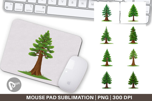 Ornament Tall Pine Sublimation artnoy 