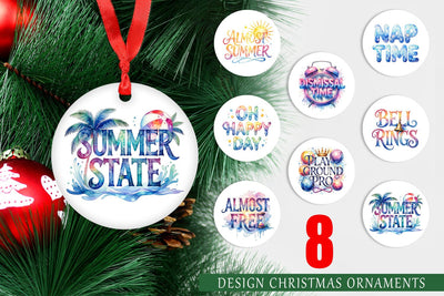Ornament Teacher Weekend Quotes Sublimation artnoy 
