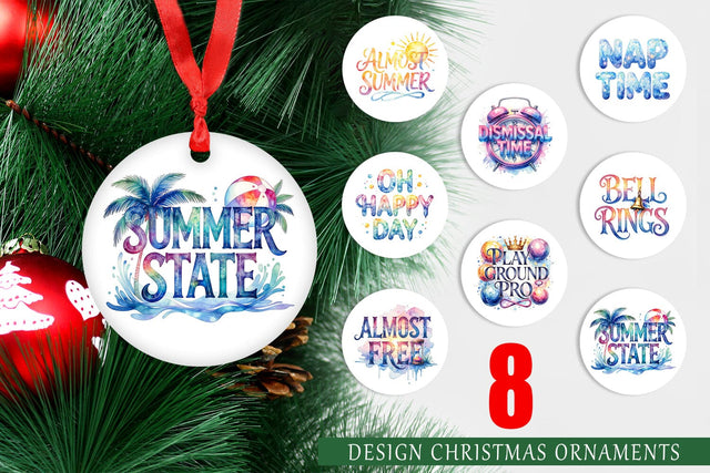 Ornament Teacher Weekend Quotes Sublimation artnoy 