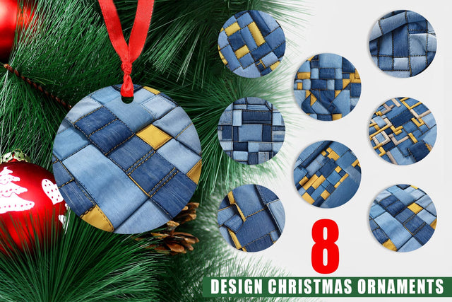 Ornament Textured Denim Sublimation artnoy 