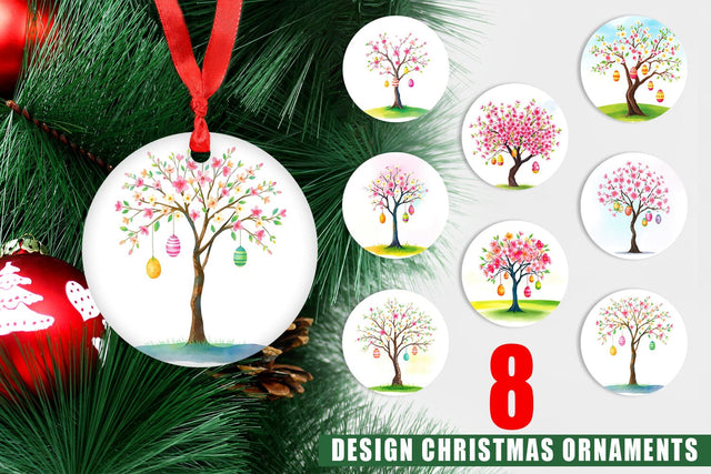 Ornament Tree with Eggs Sublimation artnoy 