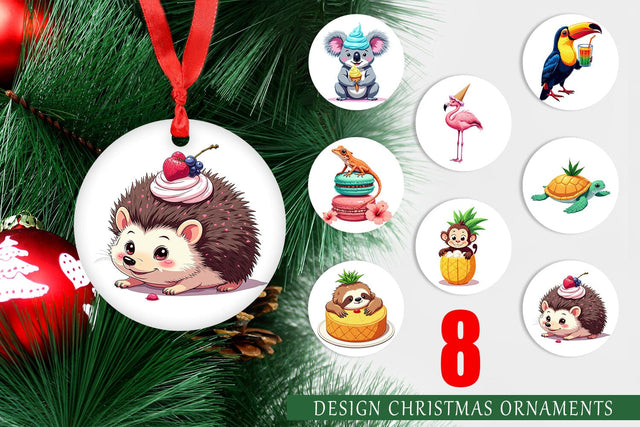 Ornament Tropical Dessert Animals Sublimation artnoy 