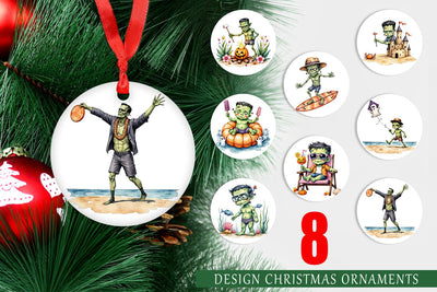 Ornament Tropical Frankenstein Sublimation artnoy 