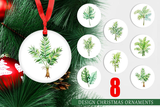 Ornament Tropical Palms Sublimation artnoy 