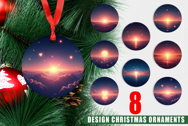 Ornament Twinkling Horizon Sublimation artnoy 
