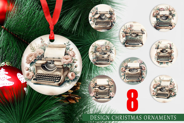 Ornament Typewriter Sublimation artnoy 