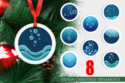 Ornament Underwater Bubbles Sublimation artnoy 