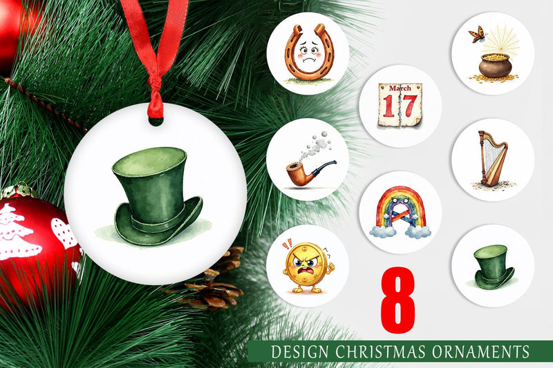 Ornament Unlucky Charms Retro Sublimation artnoy 