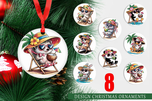 Ornament Vacation Animal Sublimation artnoy 