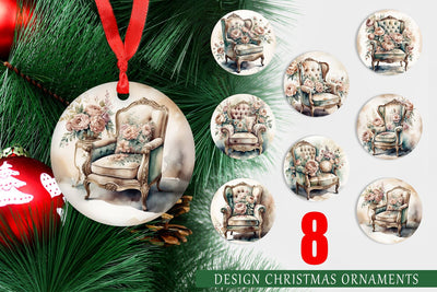 Ornament Velvet Chair Sublimation artnoy 