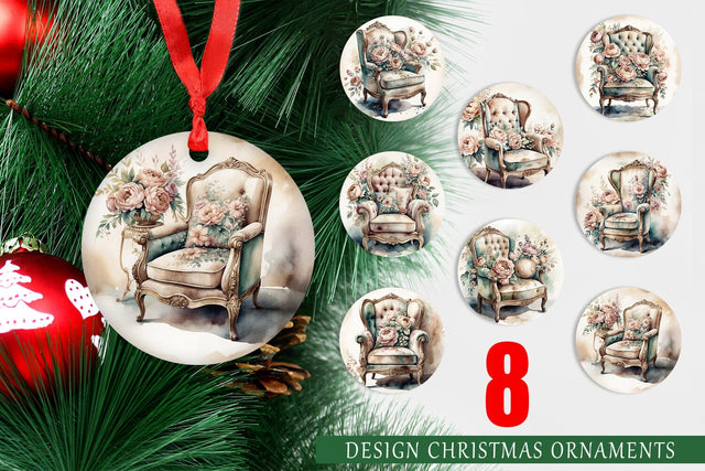 Ornament Velvet Chair Sublimation artnoy 