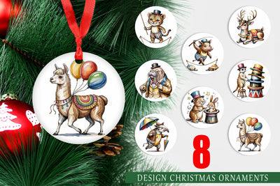 Ornament Vintage Animal Circus Sublimation artnoy 