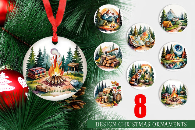 Ornament Vintage Camping Vibes Sublimation artnoy 