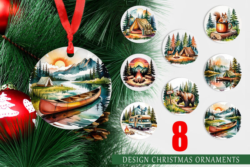 Ornament Vintage Camping Vibes Sublimation artnoy 