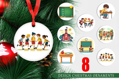 Ornament Vintage Classroom Sublimation artnoy 