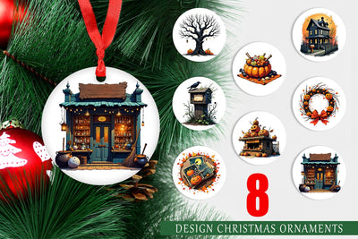 Ornament Vintage Halloween Sublimation artnoy 