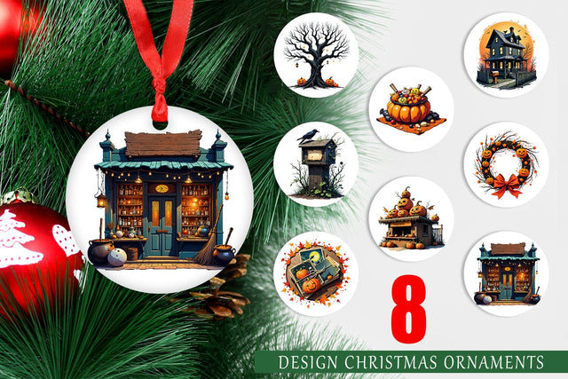 Ornament Vintage Halloween Sublimation artnoy 