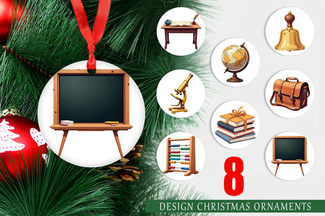 Ornament Vintage School Day Sublimation artnoy 