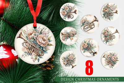 Ornament Vintage Trumpet Sublimation artnoy 