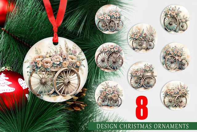 Ornament Wagon Wheels Sublimation artnoy 