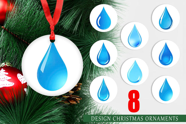 Ornament Water Droplet Sublimation artnoy 