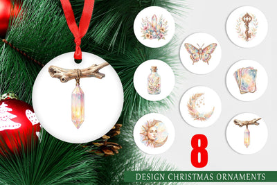 Ornament Watercolor Boho Mystical Celestial Art Sublimation artnoy 