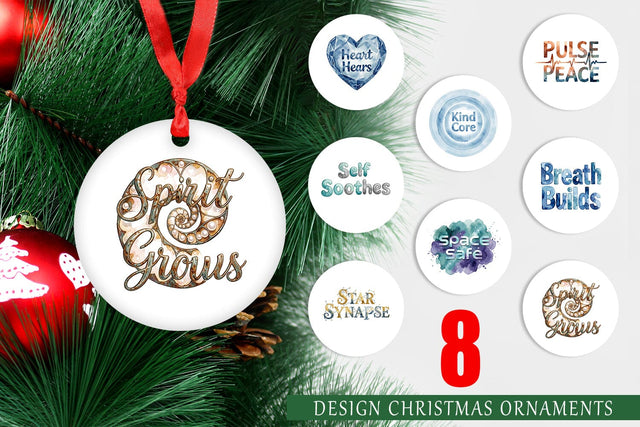 Ornament Watercolor Crystalline Mindset Quotes Sublimation artnoy 