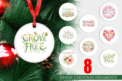 Ornament Watercolor Floral Meadow Bee Quotes Sublimation artnoy 