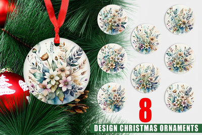 Ornament Watercolor Floral Sublimation artnoy 