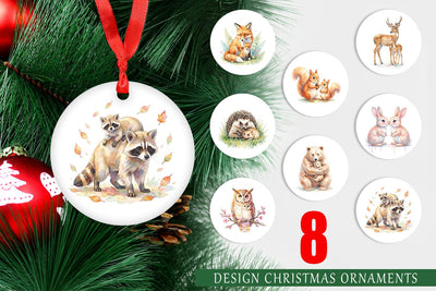 Ornament Watercolor Forest Motherhood Love Sublimation artnoy 
